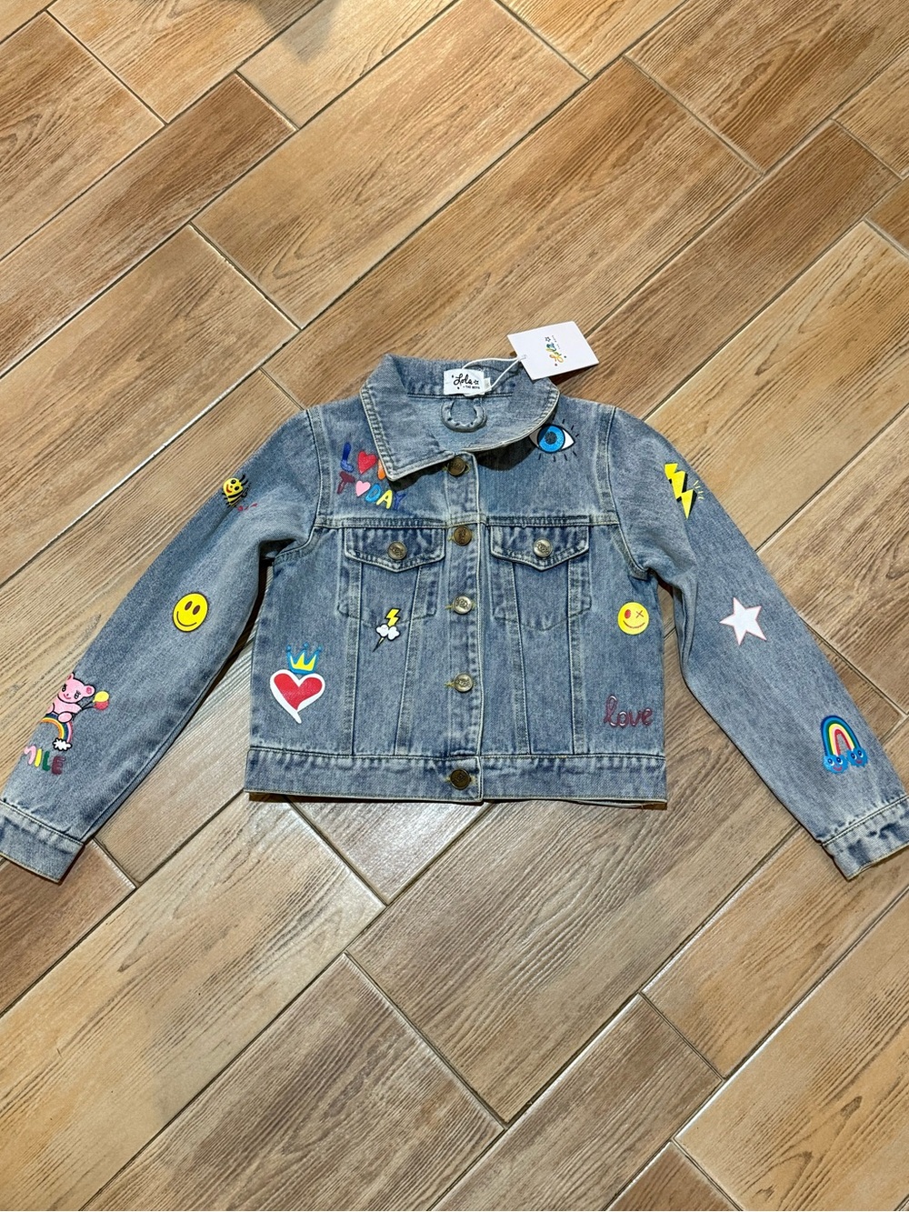 Lola + The Boys Painted Denim Jacket- New